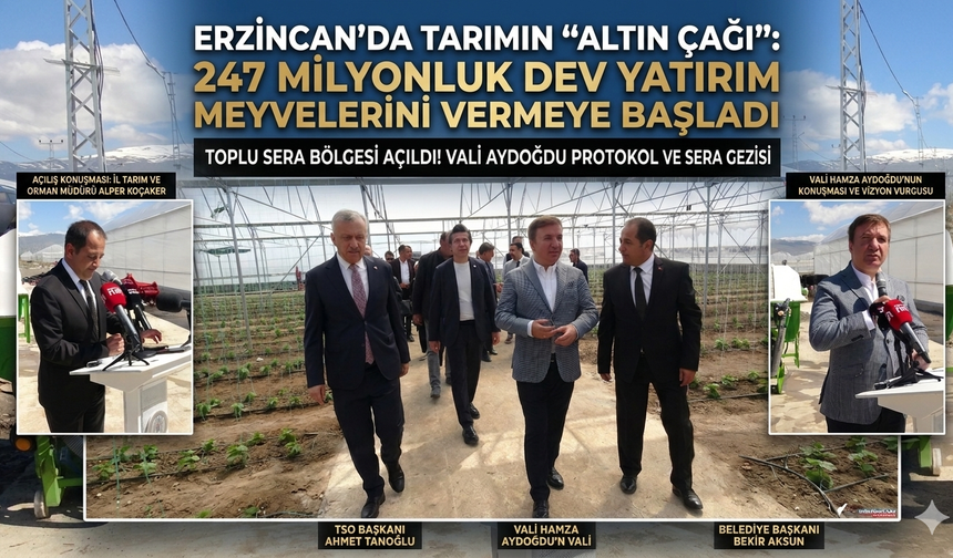 Erzincan’da Tarımın "Altın Çağı": 247 Milyonluk Dev Yatırım Meyvelerini Vermeye Başladı!