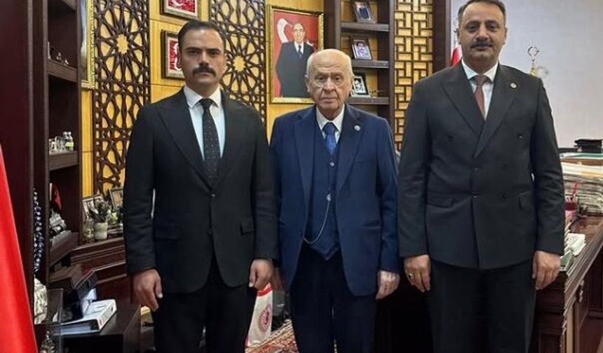 İliç Heyeti Ankara’da Bahçeli ile Görüştü