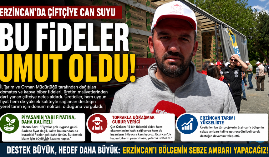 Piyasa Ateş Pahası, Burası Can Suyu": Erzincanlı Üreticiden Fide Seferberliğine Tam Not!