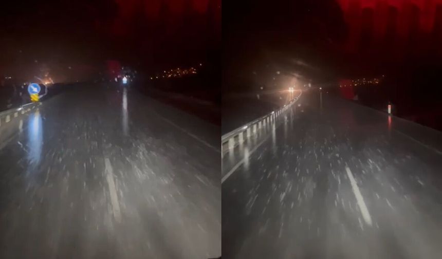 Erzincan-Sivas Yolunda Kar Yağışı Etkili Oluyor