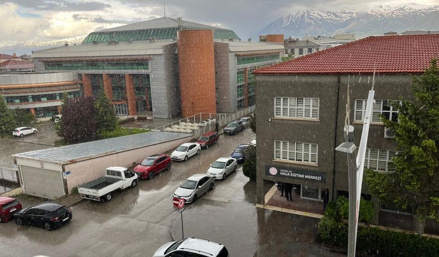 Erzincan’da Şiddetli Sağanak Kenti Aniden Vurdu..