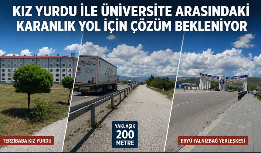 EBYÜ Öğrencilerinden Işıklandırma Talebi: “Karanlık Yolda Yürümekten Tedirgin Oluyoruz”