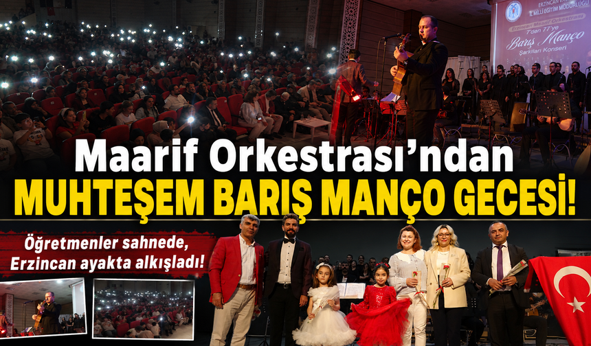 Öğretmenler Sahnede, Erzincan Ayakta: Maarif Orkestrası’ndan Muhteşem Barış Manço Gecesi!