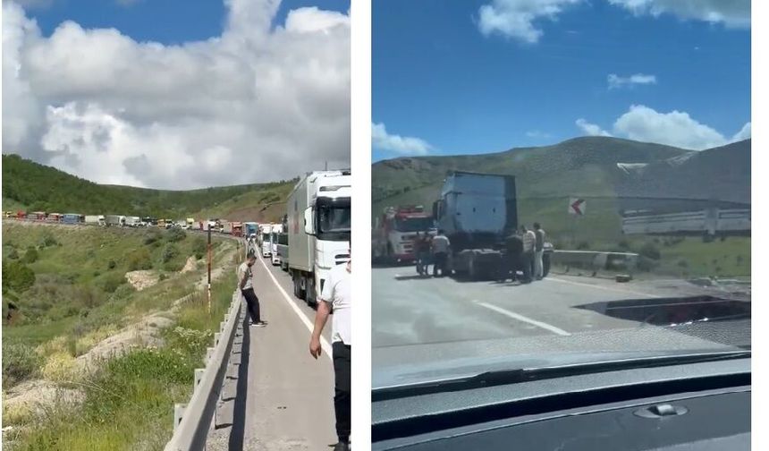 Erzincan-Erzurum Yolunda Sıcak Dakikalar: TIR Kazası Ulaşımı Felç Etti!