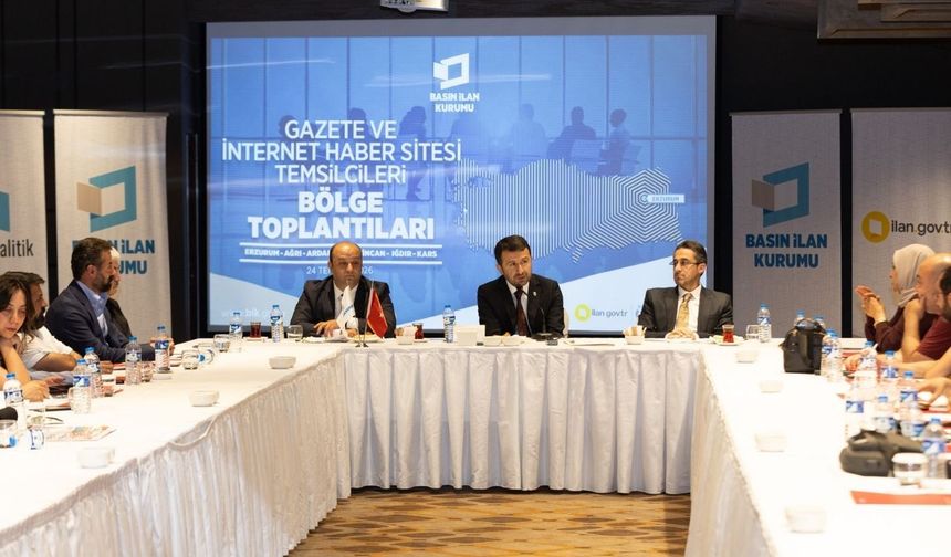 BİK Genel Müdürü Çay’ın, Erzurum’da Bölge Basınıyla Ortak Akıl Buluşması