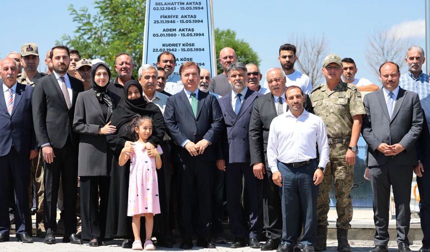Erzincan Protokolü, 15 Temmuz'da Edebük Şehitliği'nde Aziz Şehitleri Andı