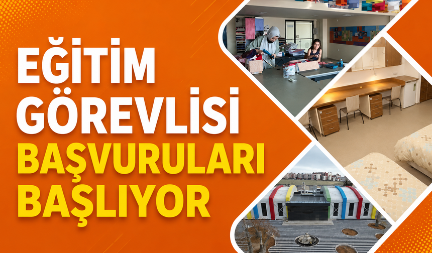 Erzincan'da Eğitim Görevlisi Başvuruları Başlıyor!