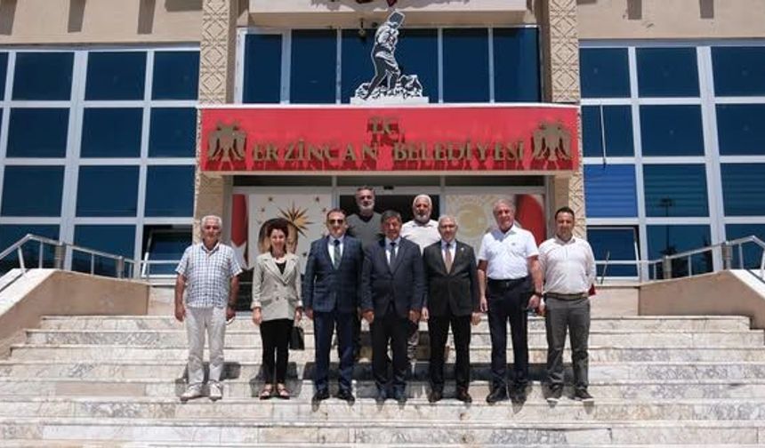 Erzincan'da Dikkat Çeken Buluşma: THK Heyeti Başkan Aksun'la Bir Araya Geldi