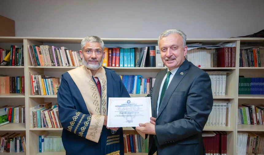 Rektör Levent, EBYÜ'nün Yeni Profesör ve Doçentlerini Kutladı