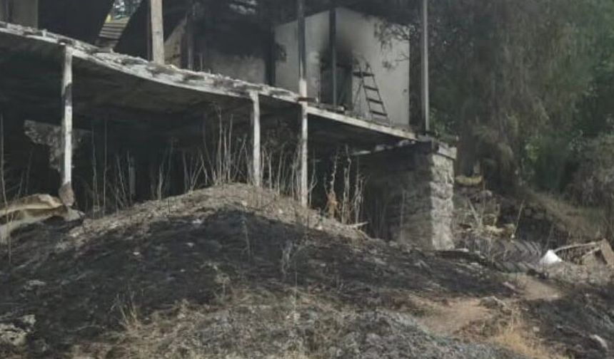 Kemah'ta meydana gelen yangınlar sonrası örnek davranış
