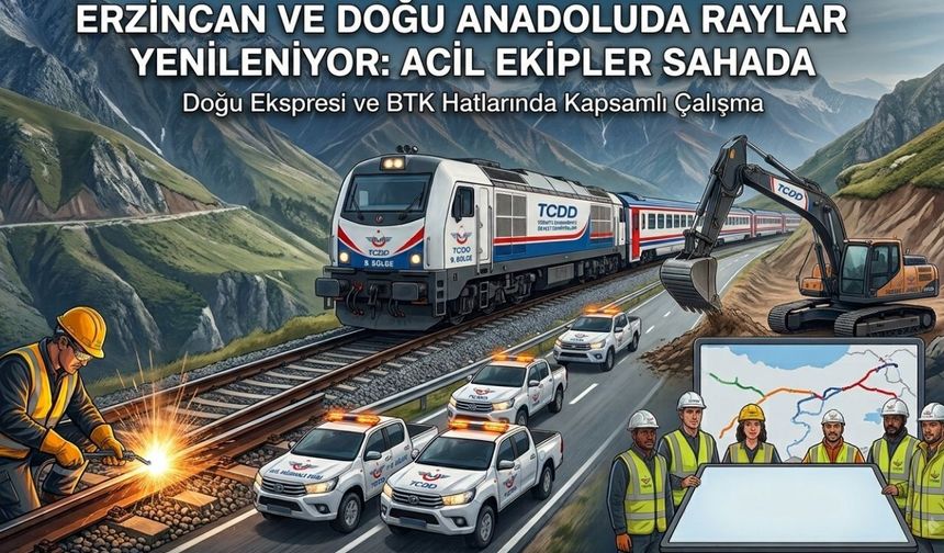 Erzincan ve Doğu Anadolu’da Raylar Yenileniyor: Acil Müdahale Ekipleri Kuruluyor!