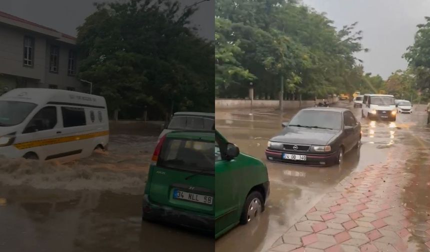 Erzincan’da Sağanak Kabusu: Yollar Göle Döndü, Rögarlar Taştı!