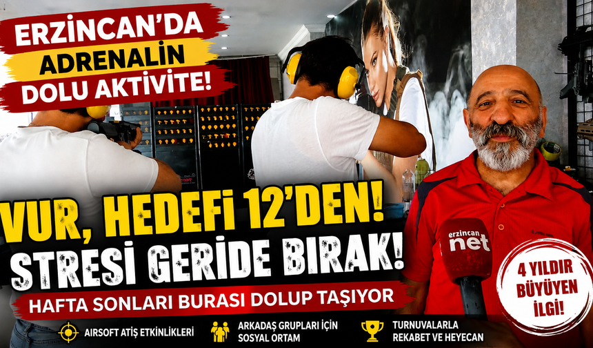 Erzincan’da Stres Atmanın Farklı Yolu! Atış Etkinliklerine Yoğun İlgi