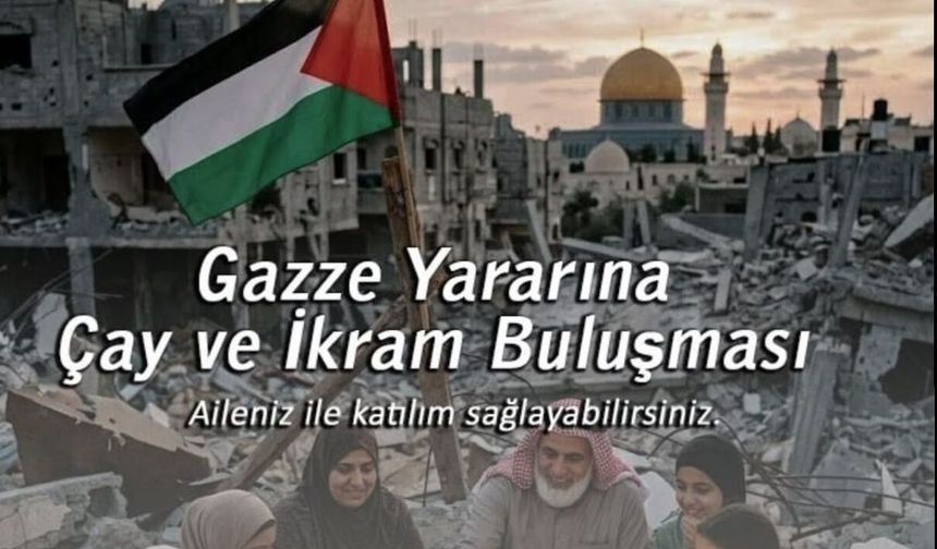 Erzincan’da Gazze İçin Dayanışma Çağrısı: İyilik Sofrasında Buluşacaklar
