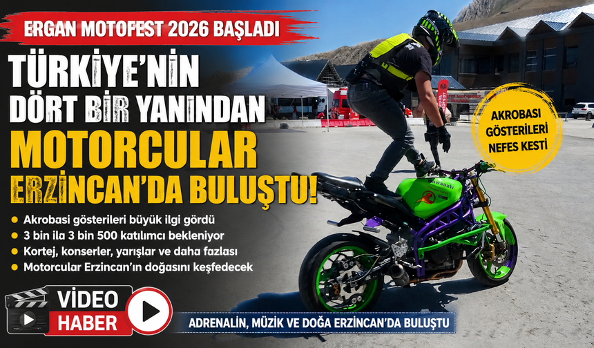 Türkiye’nin Dört Bir Yanından Motorcular Erzincan’da Buluştu