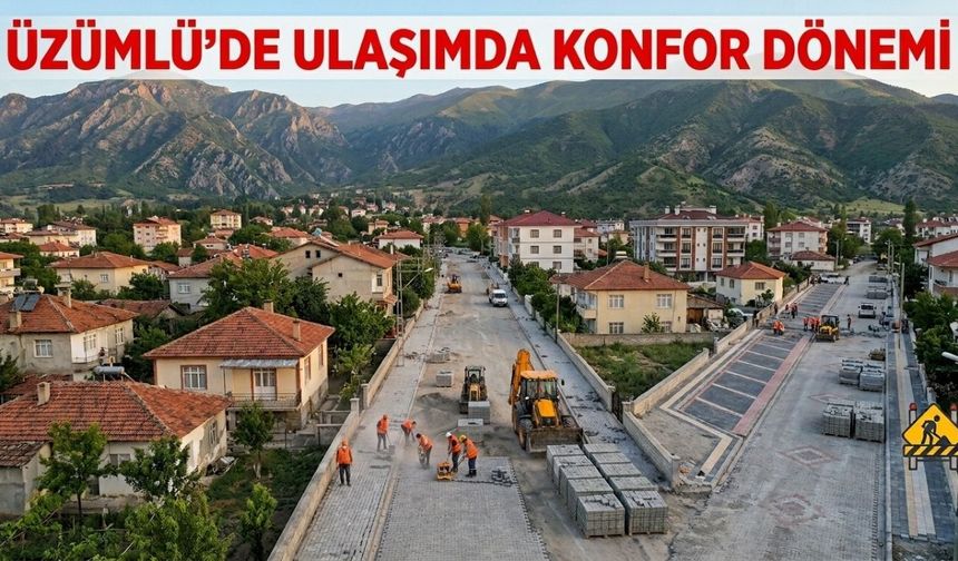 Üzümlü'de Ulaşıma Estetik Dokunuş: Kapsamlı Yol Ve Kaldırım Çalışmaları Başladı!