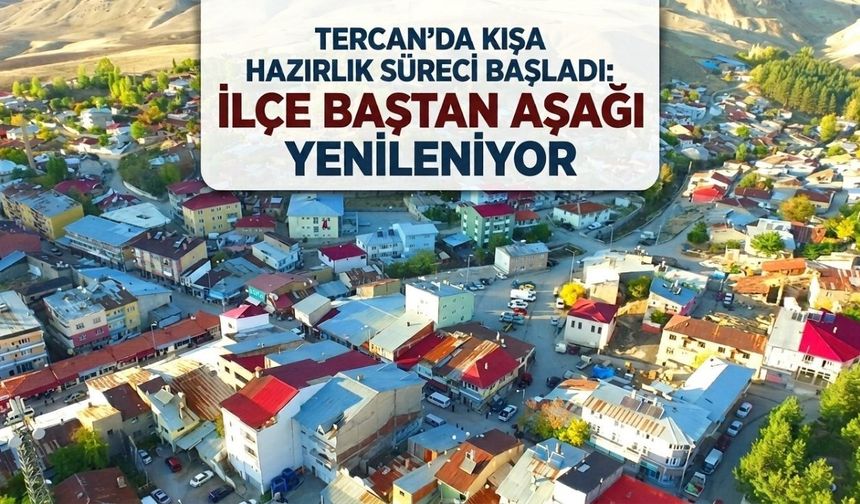 Tercan’da Kışa Hazırlık Süreci Başladı: İlçe Baştan Aşağı Yenileniyor