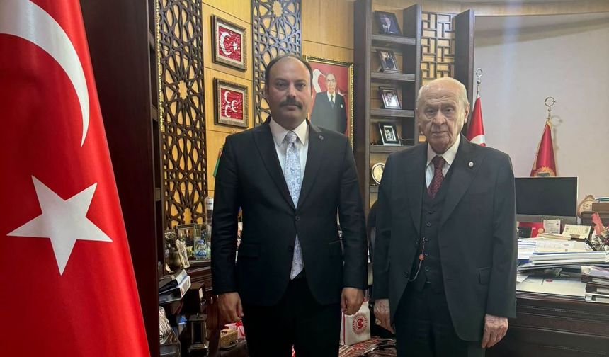 MHP Erzincan İl Başkanı Özarslan, Bahçeli ile Bir Araya Geldi