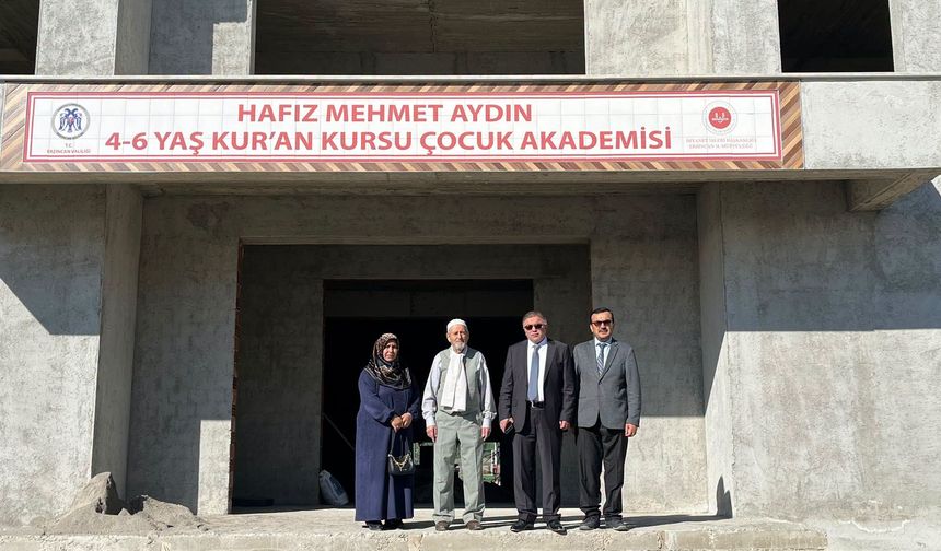 Erzincan’da Çocuk Akademisi Yükseliyor