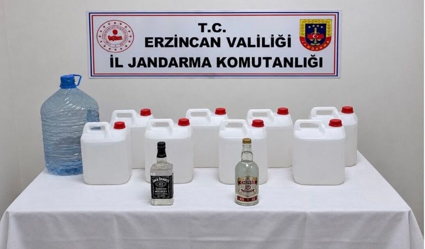 Erzincan’da Kaçak İçki İmalatına Jandarma Operasyonu