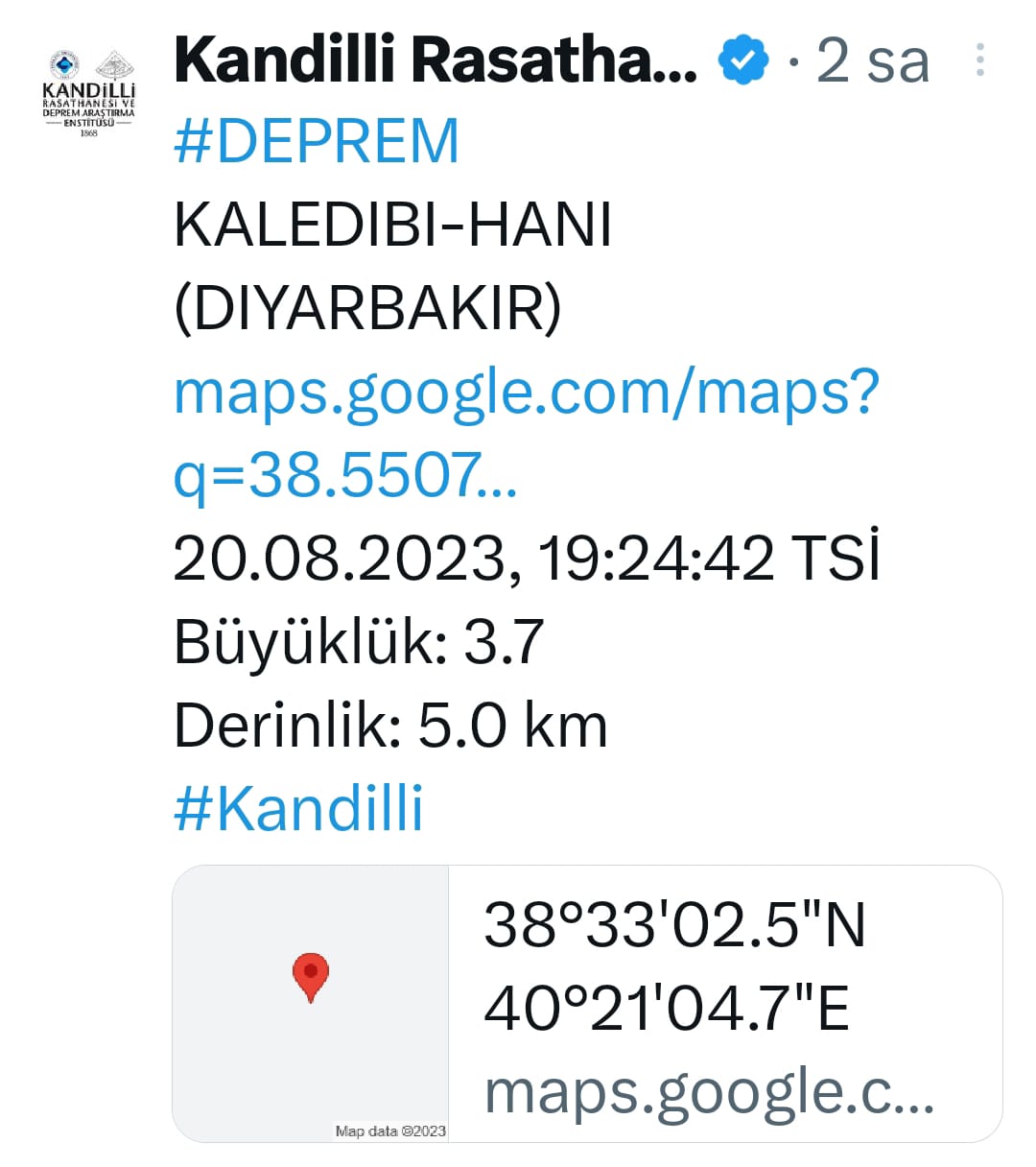 diyarbakır deprem