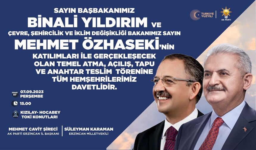 Binali Yıldırım Çevre şehircilik