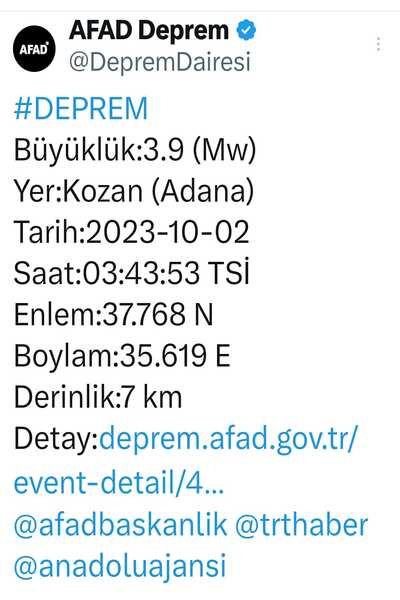 Adana Deprem-1