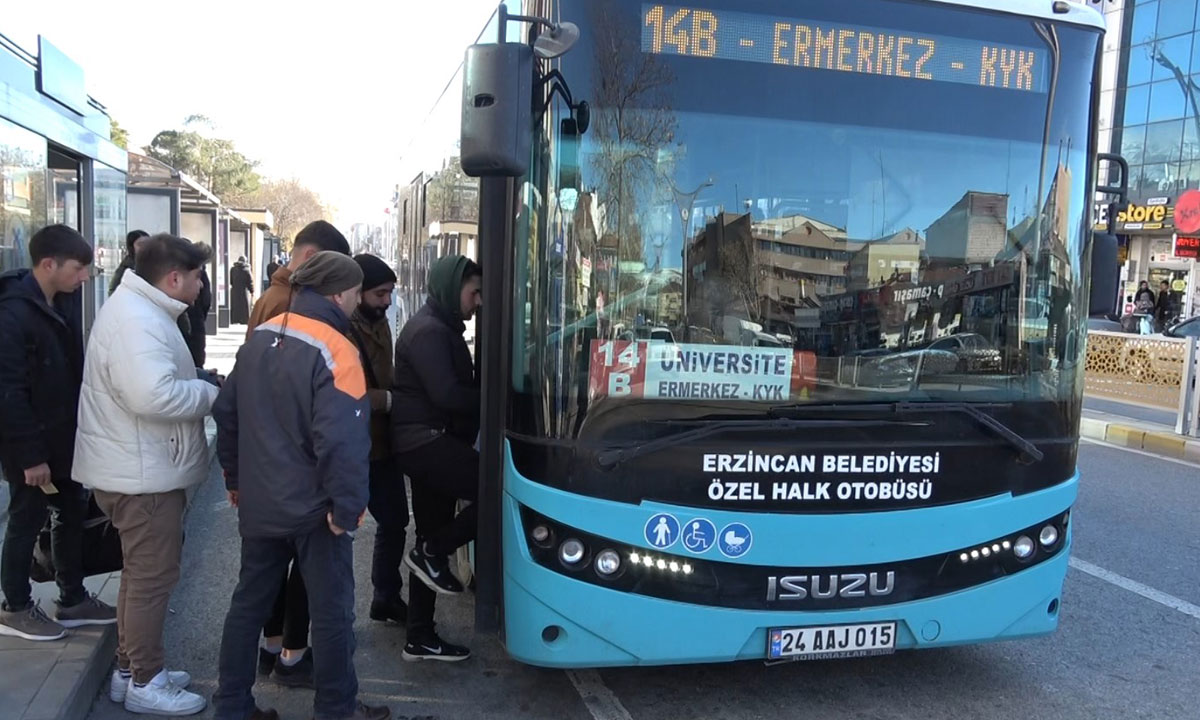 Erzincanda Toplu Ulaşım Röp