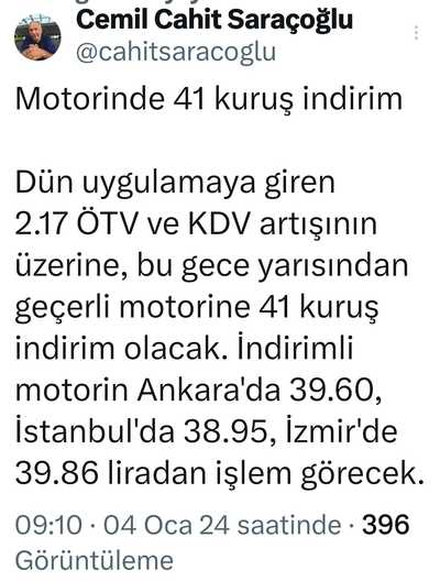 Motorine İndirim 05.01.2024