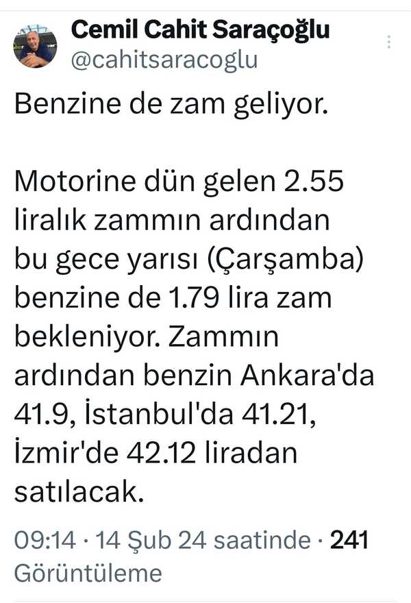 Benzin Zam 14.02.2024