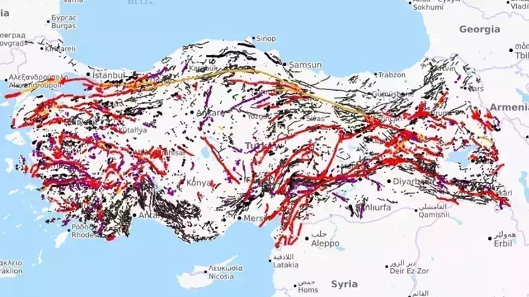 Mta Güncel Fay Hattı Haritası