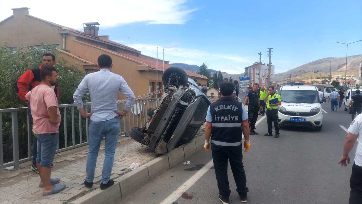 Erzincan Yolunda Kaza! Takla Ata