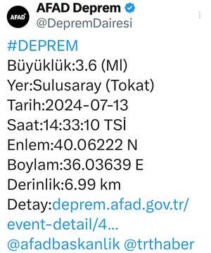 Tokat Deprem