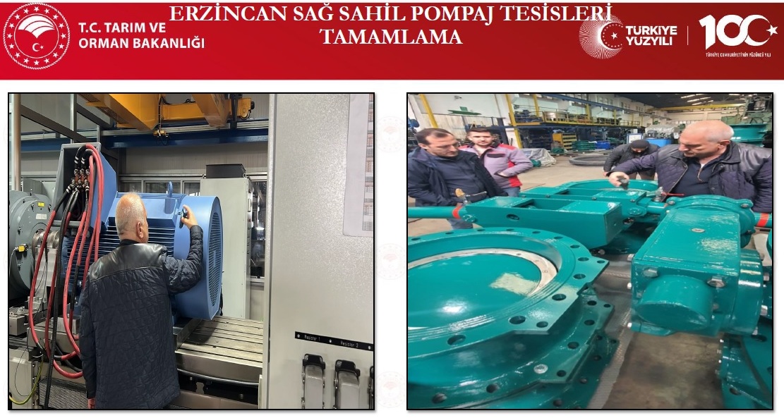 Erzincan’da Sulama Sistemleri Fabrika Testi