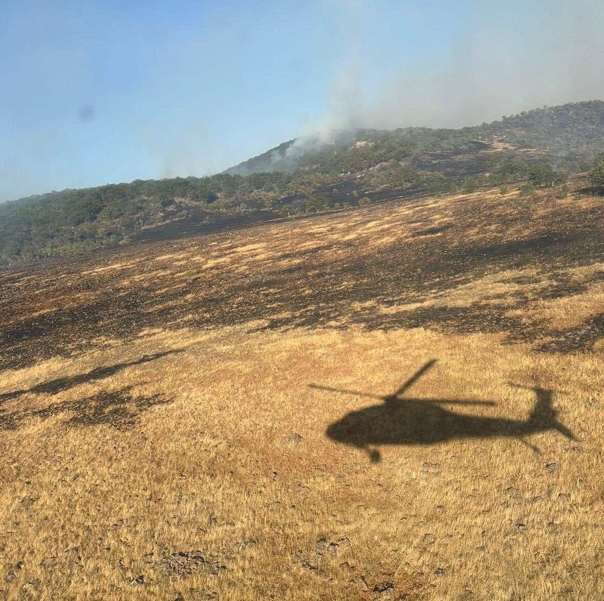 Tunceli’de Çıkan Yangına Asker M