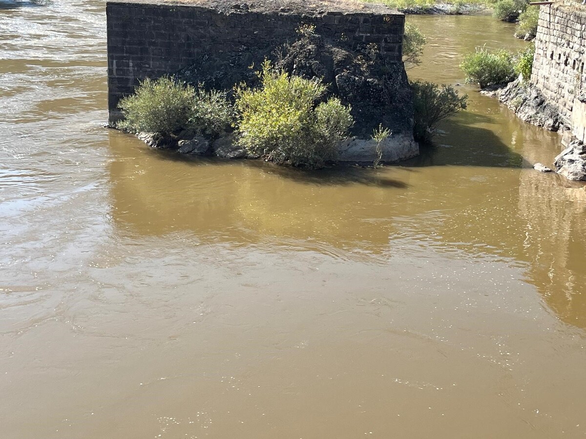 Erzincan’da Karasu Nehri Çok Kirlendi