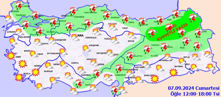 Yağış Uyarısı Erzincan