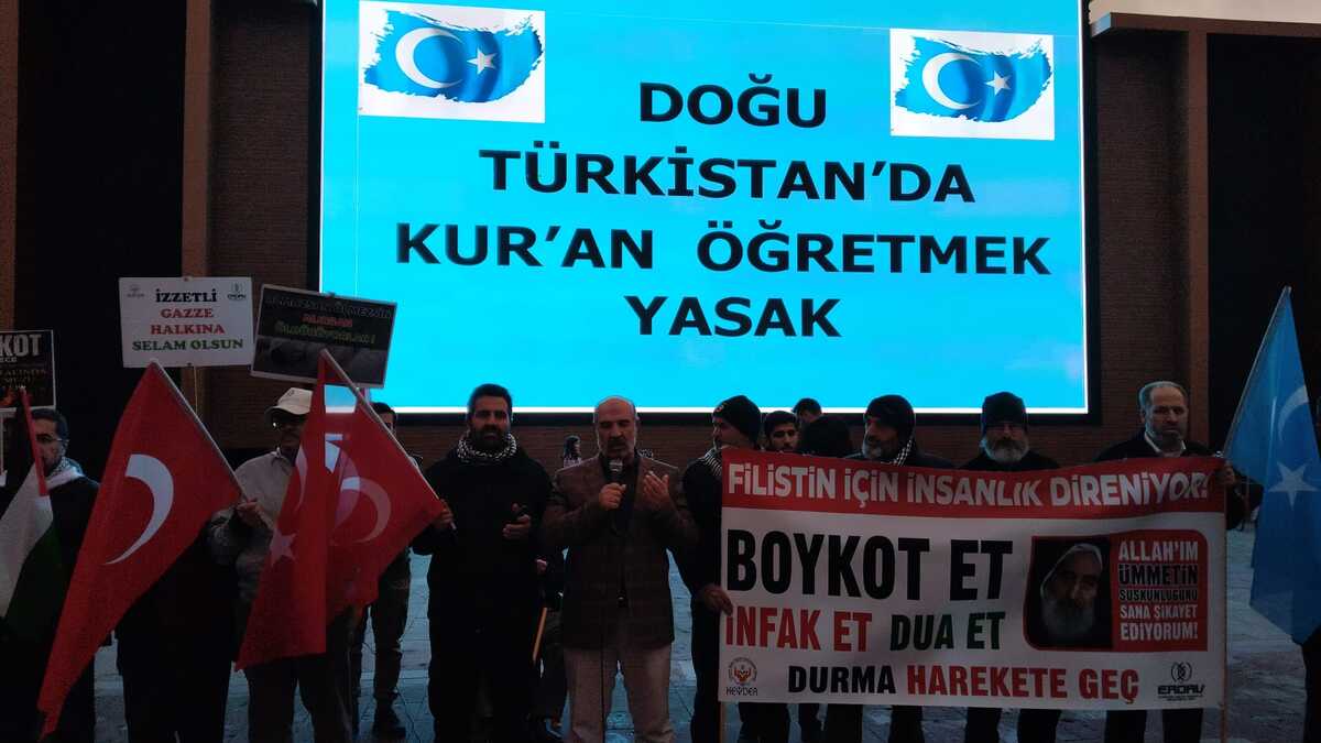 Erzincan'da Zülme Karşı Boykota Devam Filistin Doğu Türkistan 2