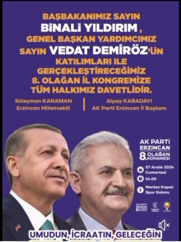 AK Parti Erzincan Kongresi