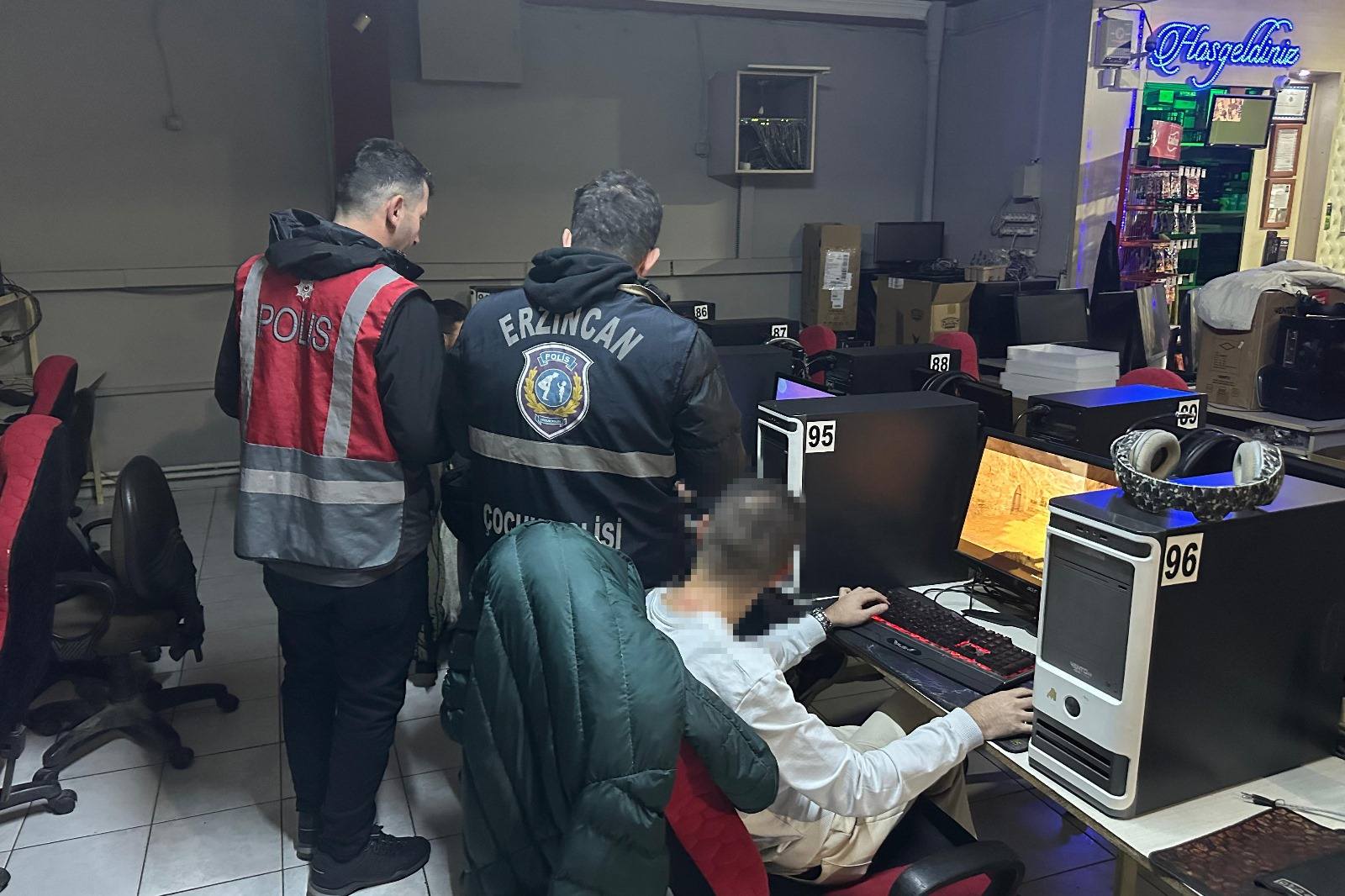 Erzincan Polisi Eğlence Merkezleri Ve Oyun Salonlarında.. (1)