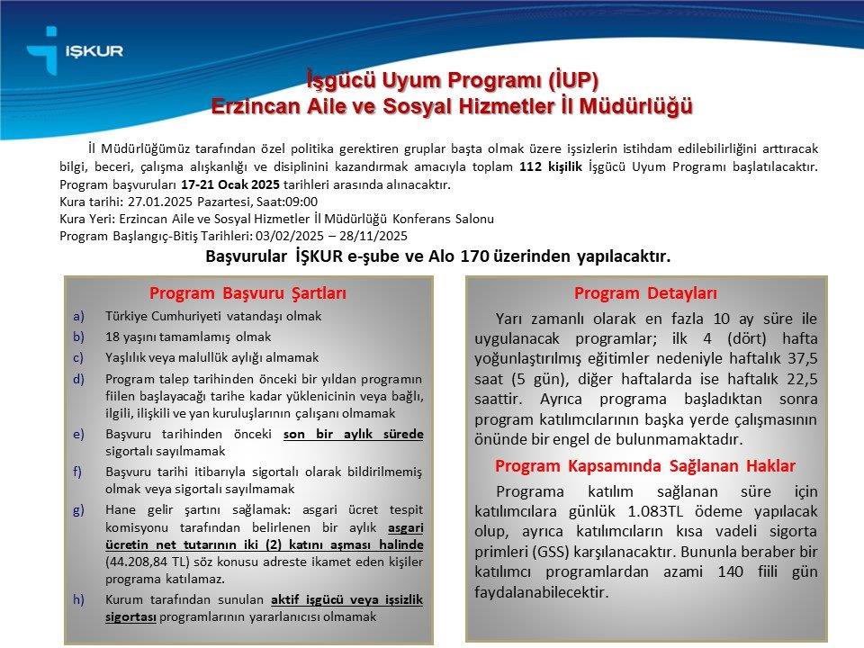 Erzincana Personel Alımı (2)