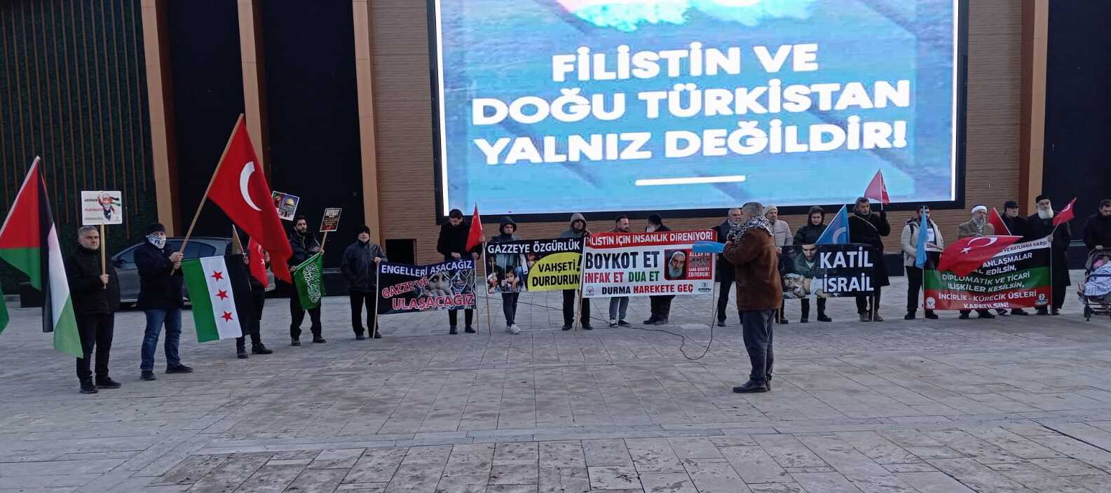 Erzincan'da Filistin'e Destek Go