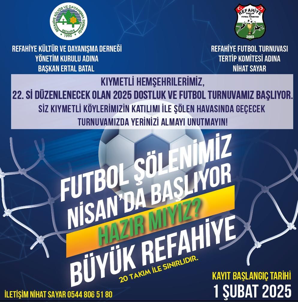 Refahiye Futbol Turnuvası2025