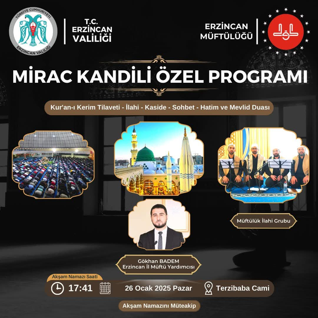 Erzincan'da özel program yapılacak