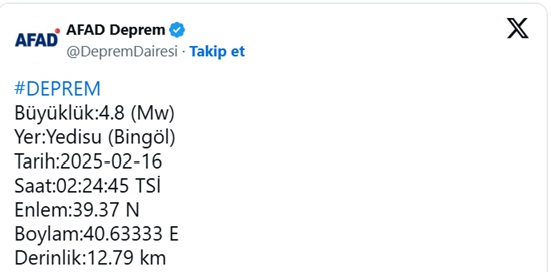 Bingöl Deprem 1