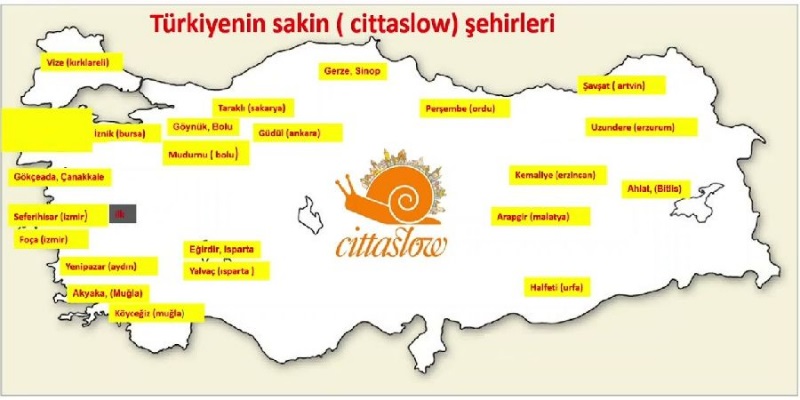 Cittaslow Haritası