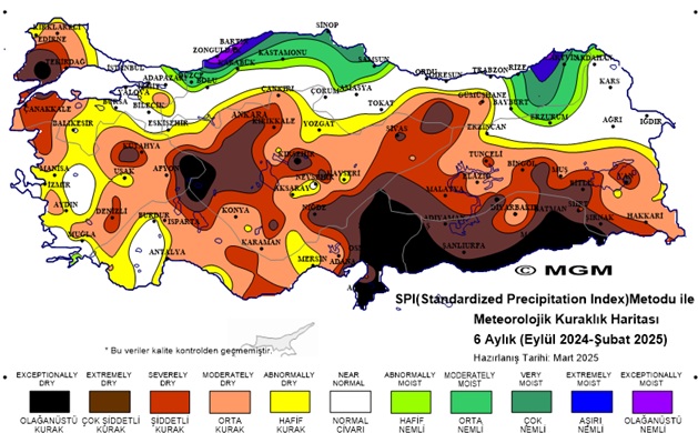 Kuraklık Haritası 6 Ay