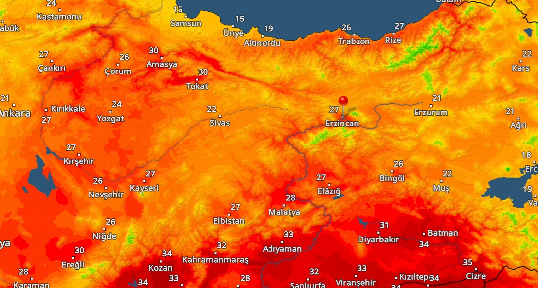10 C.tesi Hava Sıcaklığı
