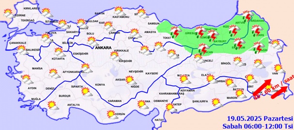 19 Mayıs Hava Tahmini