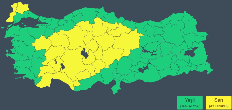 C.tesi Yağış Uyarı
